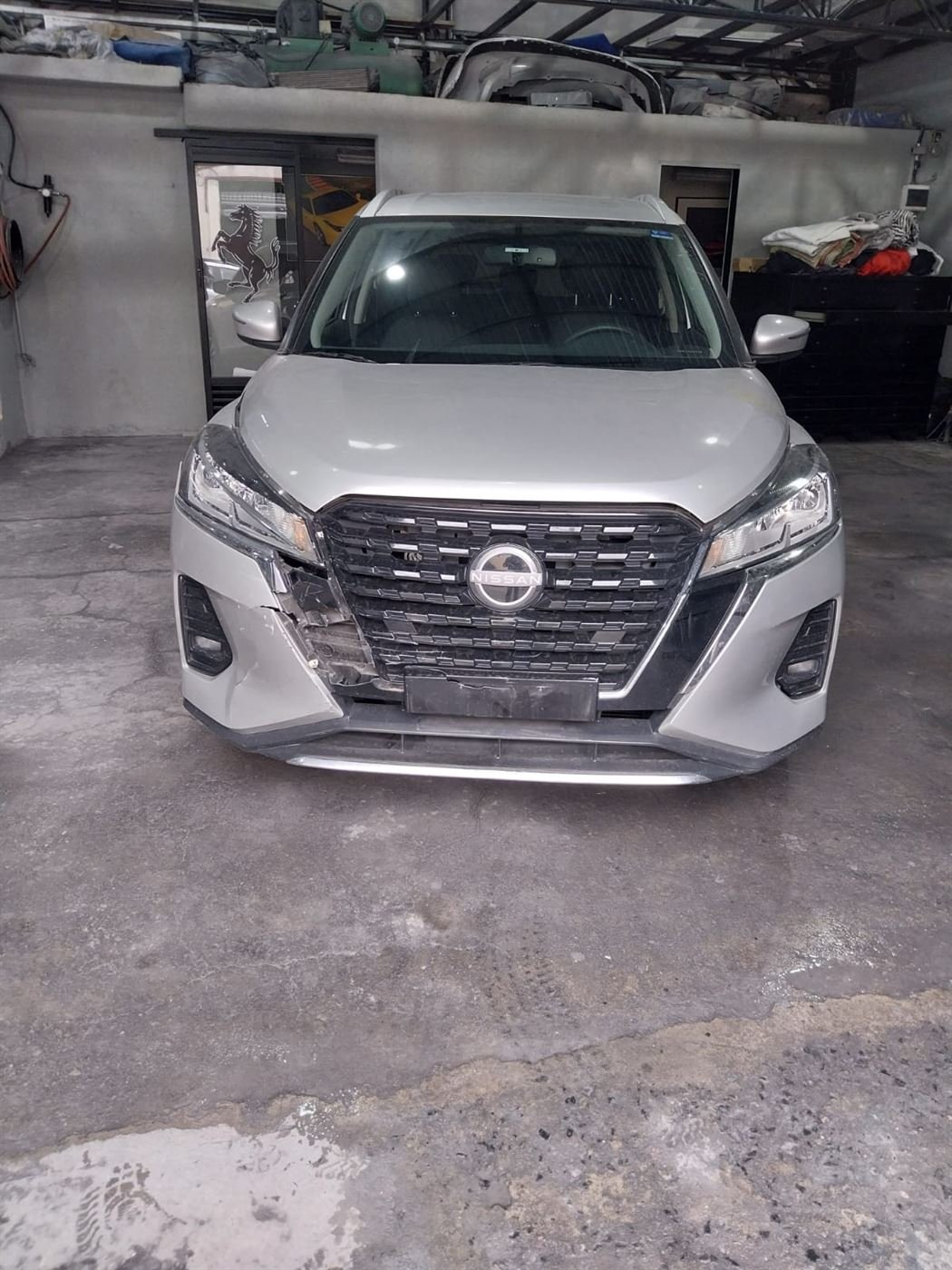 Nissan Kicks antes do reparo na frente